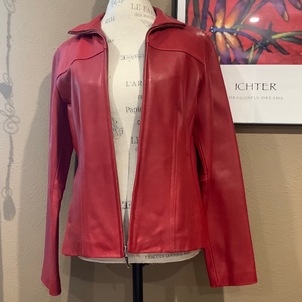 Jones New York leather jacket